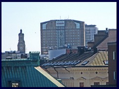 Malmö skyline from the Central station's garage 20 - Hilton and Johanneskyrkan